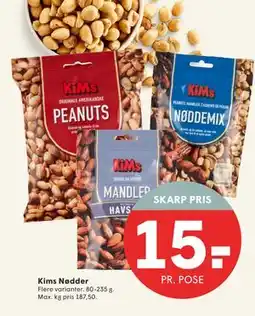 SPAR Kims Nødder, DKK 15 tilbud