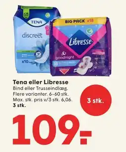 SPAR Tena eller Libresse, DKK 109 tilbud