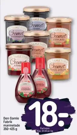 REMA 1000 Den Gamle Fabrik marmelade 350-425 g, DKK 18 tilbud