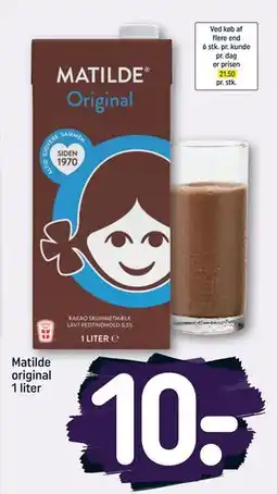 REMA 1000 Matilde original 1 liter, DKK 10 tilbud