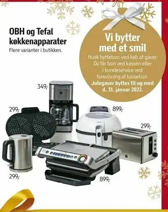 Føtex OBH og Tefal køkkenapparater tilbud
