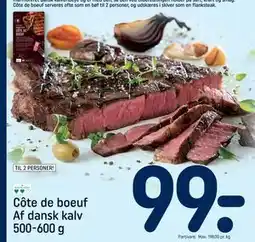 REMA 1000 Côte de boeuf Af dansk kalv 500-600 g, DKK 99 tilbud