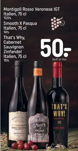 REMA 1000 Montigoli Rosso Veronese IGT Italien, 75 cl, DKK 50 tilbud