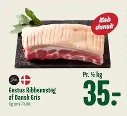 Min Købmand Gestus Ribbenssteg af Dansk Gris, DKK 35 tilbud