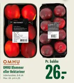 Min Købmand OMHU Blommer eller Nektariner, DKK 26 tilbud