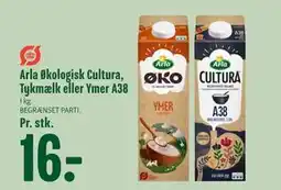 Min Købmand Arla Økologisk Cultura, Tykmælk eller Ymer A38, DKK 16 tilbud