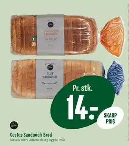 Min Købmand Gestus Sandwich Brød, DKK 14 tilbud