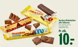 Min Købmand Marabou Chokoladebar eller Toblerone, DKK 10 tilbud