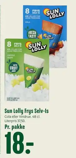 Min Købmand Sun Lolly Frys Selv-Is, DKK 18 tilbud