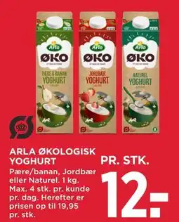 MENY ARLA ØKOLOGISK YOGHURT, DKK 12 tilbud