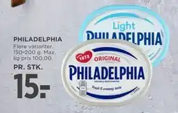 MENY PHILADELPHIA, DKK 15 tilbud