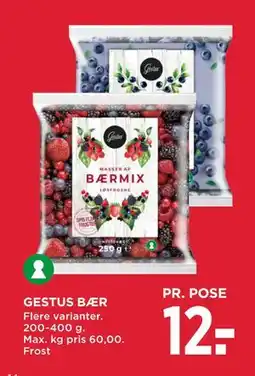 MENY GESTUS BÆR, DKK 12 tilbud