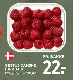 MENY GESTUS DANSKE HINDBÆR, DKK 22 tilbud