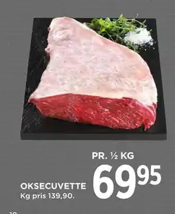 MENY OKSECUVETTE, DKK 69.95 tilbud