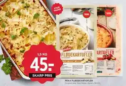 MENY PEKA FLØDEKARTOFLER, DKK 45 tilbud