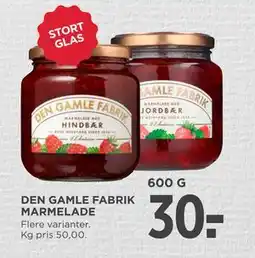 MENY DEN GAMLE FABRIK MARMELADE, DKK 30 tilbud