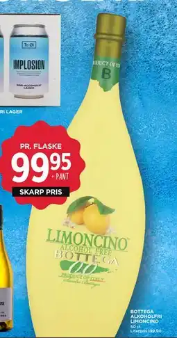 MENY BOTTEGA ALKOHOLFRI LIMONCINO, DKK 99.95 tilbud