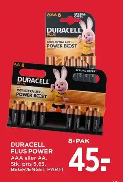 MENY DURACELL PLUS POWER, DKK 45 tilbud