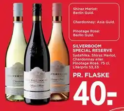 MENY SILVERBOOM SPECIAL RESERVE, DKK 40 tilbud