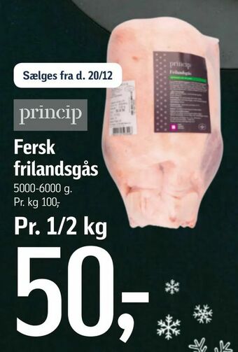 Fersk frilandsgås