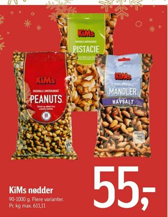Føtex KiMs nødder tilbud