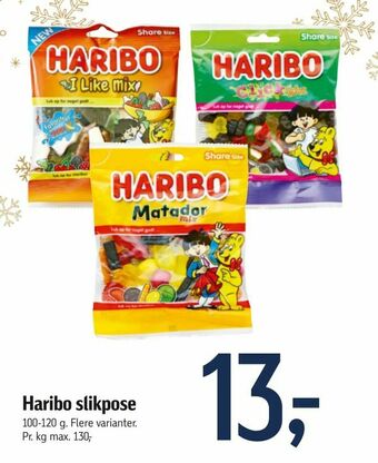 Føtex Haribo slikpose tilbud