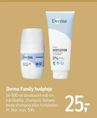 Føtex Derma Family hudpleje tilbud