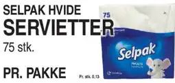 ABC Lavpris SELPAK HVIDE Servietter tilbud