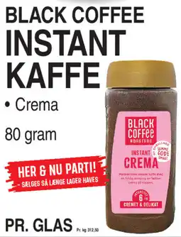 ABC Lavpris BLACK COFFEE Instant kaffe tilbud