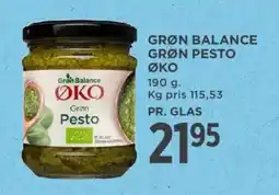MENY GRØN BALANCE Grøn pesto øko tilbud