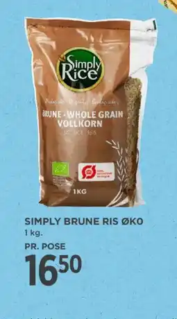 MENY Simply brune ris øko tilbud