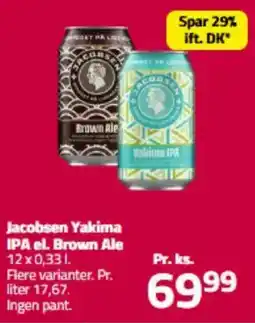Fleggaard Jacobsen yakima ipa el. brown ale tilbud