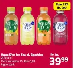 Fleggaard Aqua d'or ice tea el. sparkles tilbud