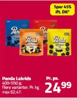 Fleggaard PANDA Lakrids tilbud