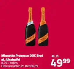 Fleggaard MIONETTO Prosecco doc brut el.alkoholfri tilbud