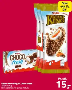 Fleggaard KINDER Maxi king el. choco fresh tilbud