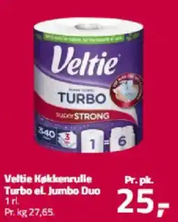 Fleggaard VELTIE Køkkenrulle turbo el. jumbo duo tilbud