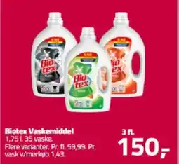 Fleggaard BIOTEX Vaskemiddel tilbud