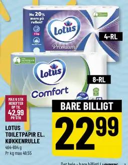 Løvbjerg LOTUS Toiletpapir el. køkkenrulle tilbud