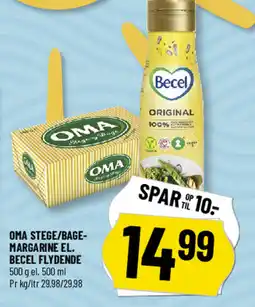 Løvbjerg Oma stege/bage- margarine el. becel flydende tilbud