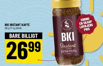 Løvbjerg BKI Instant kaffe tilbud