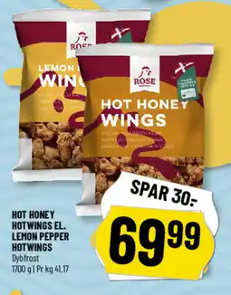 Løvbjerg Hot honey hotwings el. lemon pepper hotwings tilbud
