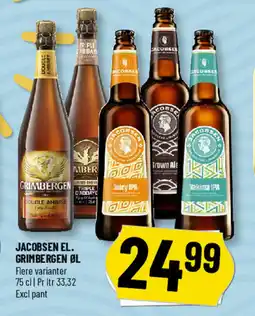 Løvbjerg Jacobsen el. grimbergen øl tilbud