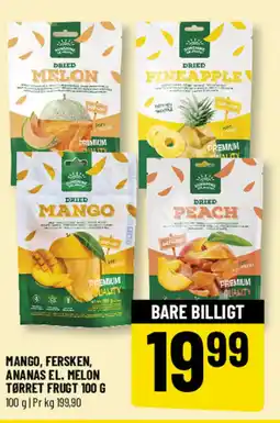 Løvbjerg Mango, fersken, ananas el. melon tørret frugt tilbud