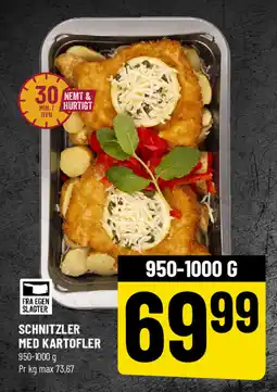 Løvbjerg Schnitzler med kartofler tilbud