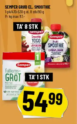 Løvbjerg Semper grød el. smoothie tilbud