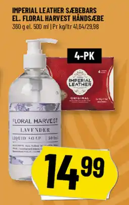 Løvbjerg Imperial leather sæbebars el. floral harvest håndsæbe tilbud