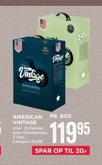 MENY American vintage tilbud