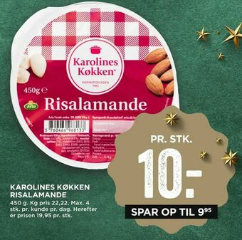 MENY Karolines køkken risalamande tilbud