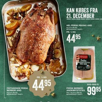 MENY Fritgående fersk berberi and tilbud